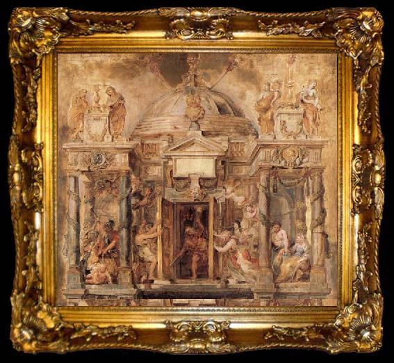 framed  Peter Paul Rubens The Temle of Janus, ta009-2